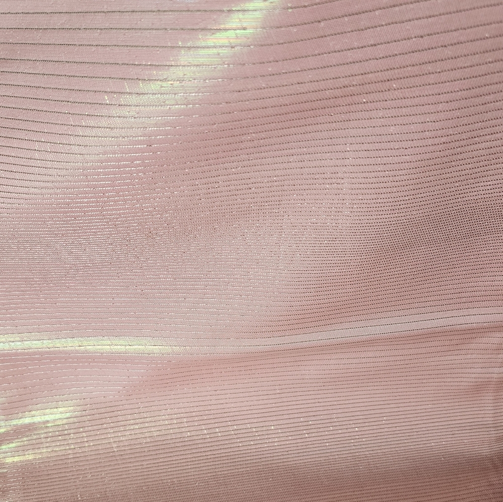 100% Silk IIuminasent Geougeous 14 Ft Long Pink&Yellow&Silver OBI